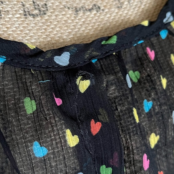 Julie's Closet Heart Print Blouse XL - Picture 12 of 16
